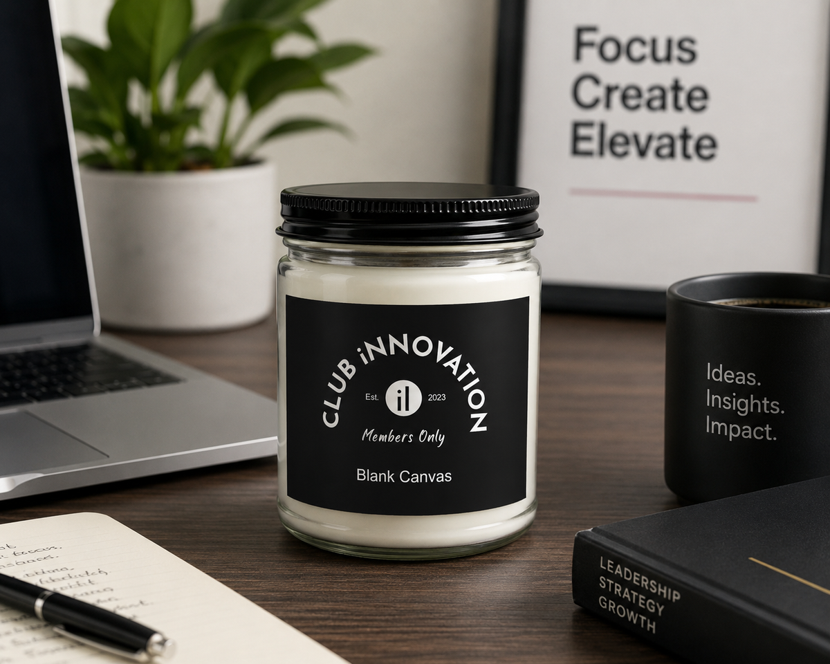 CLUB iNNOVATION™ Members Only | Blank Canvas | Unscented | Soy Candle