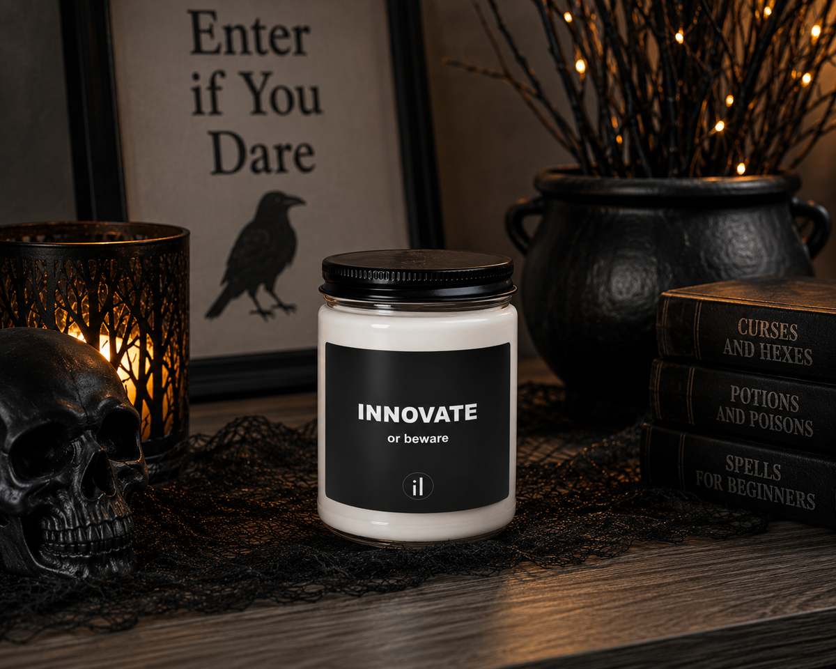Soy Candle | Innovate or Beware™ | Wicked iNNOVATION Collection